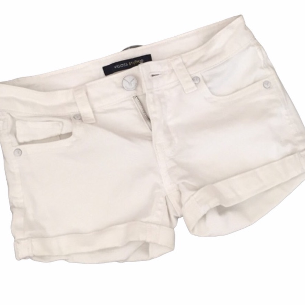 Vigoss white denim short shorts size 2